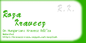 roza kravecz business card